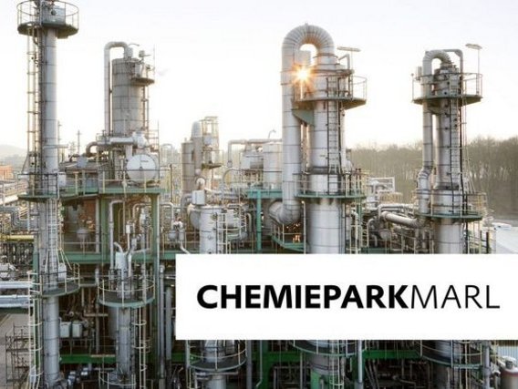 Chemiepark Marl Symbolbild des Chemiepark Marls mit Logo.